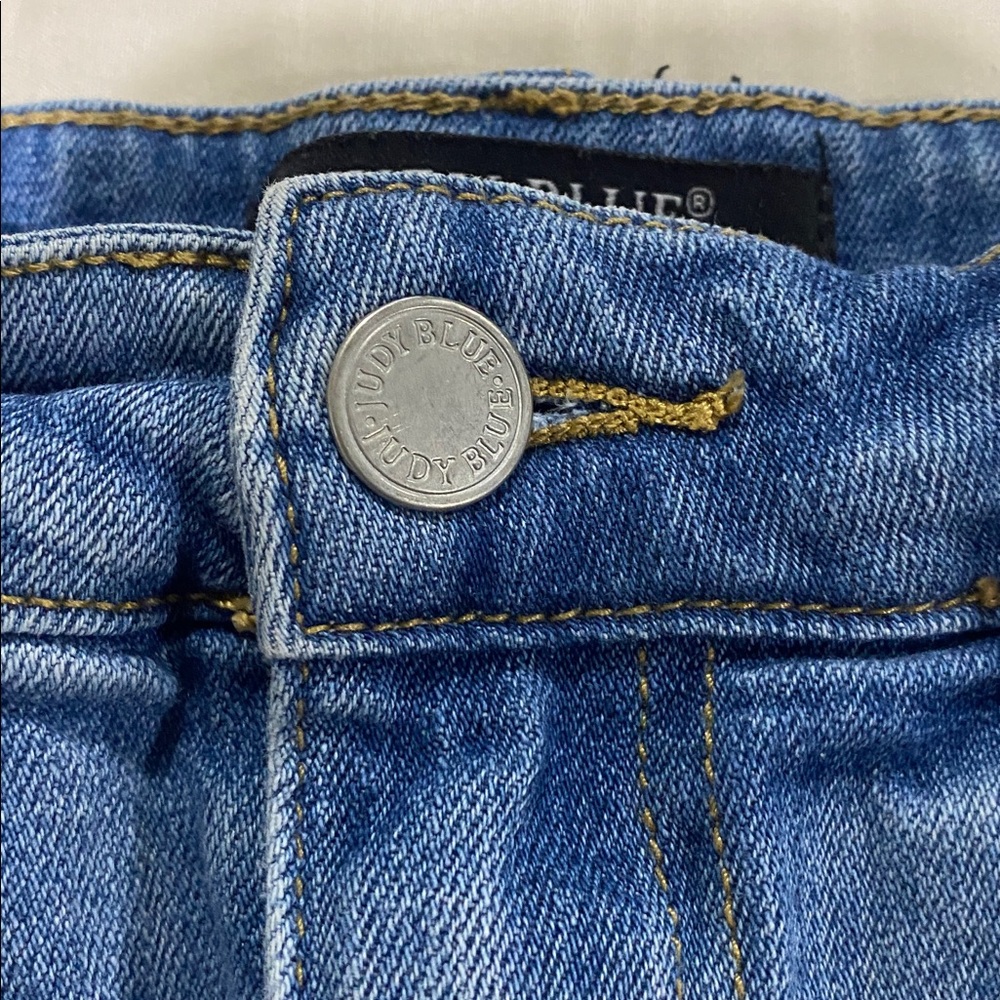 Judy Blue Denim Distressed Mini Skirt - Picture 7 of 10